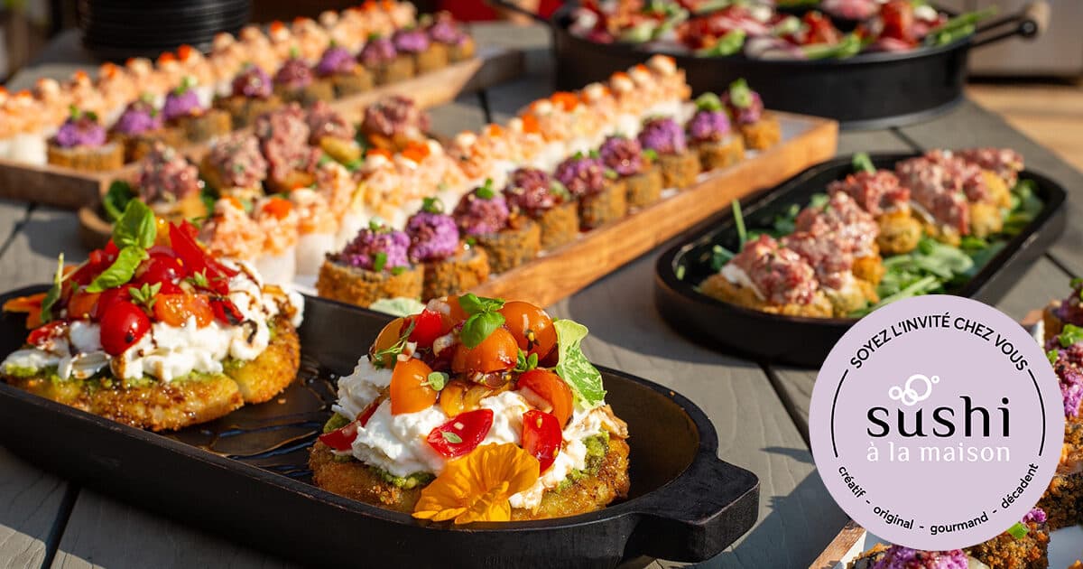 Comptoir sushi à la maison